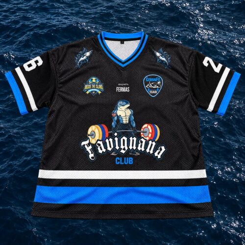 Fermas + CrossFit Egadi Maglia Over size in retina traspirante Favignana Club Jersey Maglia Over Size in Retina Traspirante